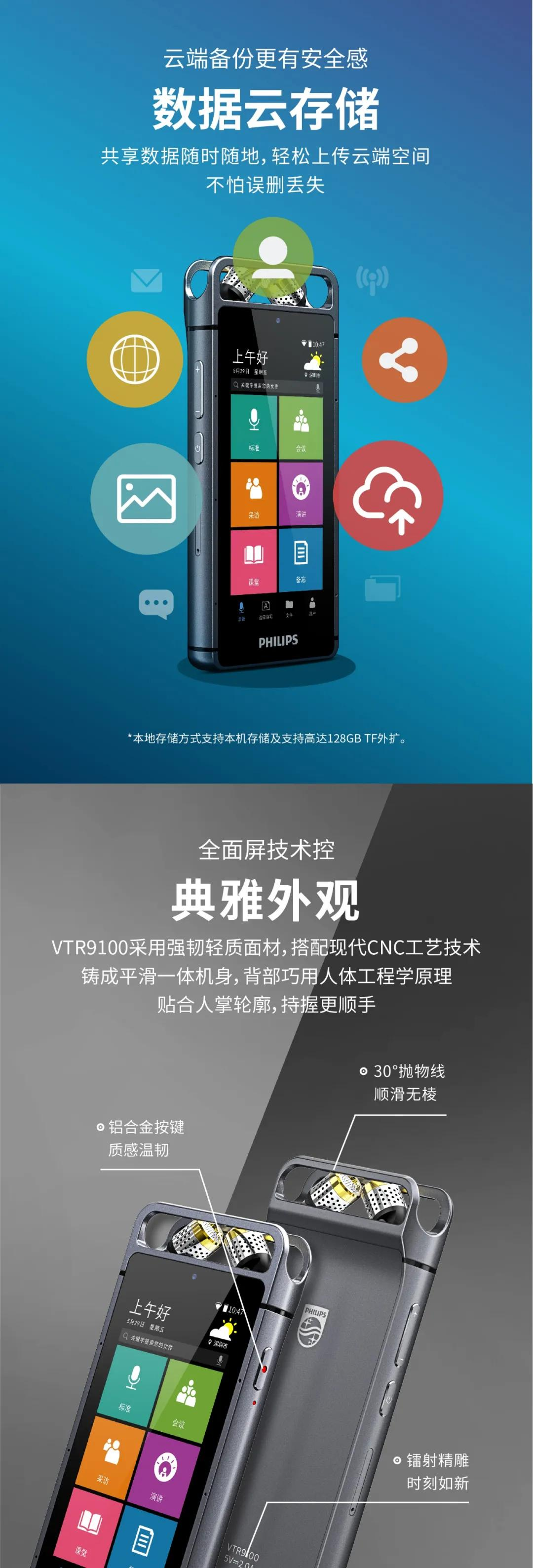 飞利浦高端智能(néng)录音「旗舰级96000Hz」，速来先睹為(wèi)快